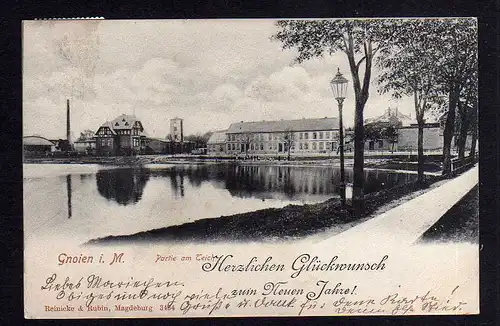 97801 AK Gnoien i. M. Partie am Teich 1902