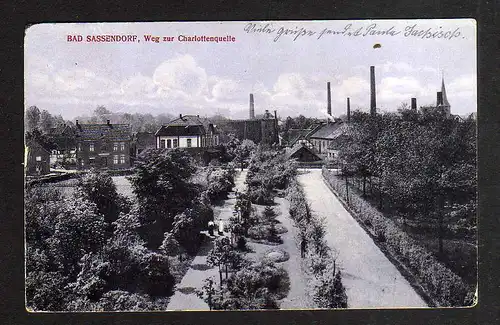 98807 AK Bad Sassendorf Kr. Soest Weg zur Charlottenquelle 1917