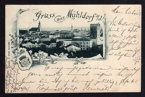 98924 AK Mühldorf am Inn 1898 Verlag D. Geiger