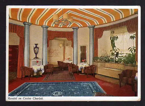 98981 AK Magdeburg Haus Hohenzollern 1940 Rondell im Casino Charlott