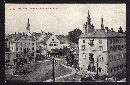 98677 AK Konstanz Altes Rathaus mit Münster Gasthaus zum Hohenzoller