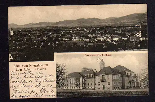 98385 AK Achern 1915 Das neue Krankenhaus Kriegslazarett