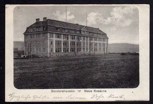 98262 AK Sondershausen Neue Kaserne Feldpost 1915