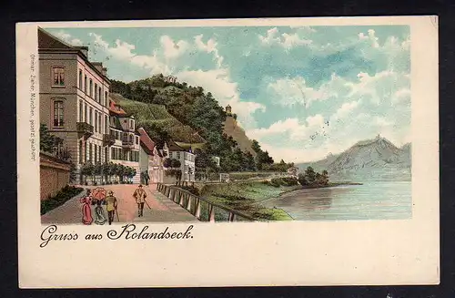 98446 AK Rolandseck Litho 1899