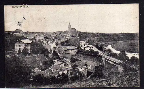 98376 AK Wimpfen a. Neckar Panorama 1913