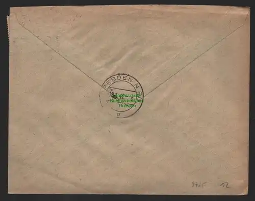 B9725 R-Brief Gebr. Hörmann A.-G. Schwerin (Meckl) 1 1942 Einkaufsgenossenschaft