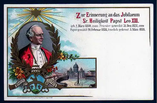 72084 AK Sr. Heiligkeit Papst Leo XIII. ca. 1905