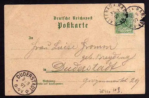 78410 AK Altenau Harz Litho Villa Rammelsberg Hotel 1897