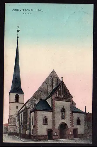 78274 AK Crimmitschau Kirche Vollbild 1907