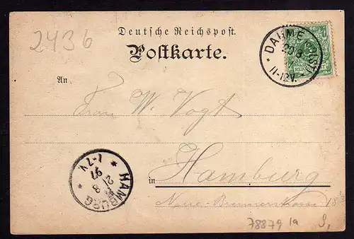 78879 AK Kellenhusen 1897 Ostseebad Hofes Gasthof Wintershof Pension Andacht