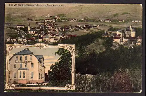 78380 AK Hartenstein Gasthaus zur Meisterei 1910 Wilkau