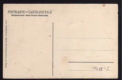 78678 AK Friedrichroda Kaiserliches Postamt 1907