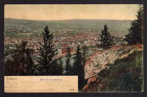 93016 AK Pössneck Blick von der Altenburg 1906