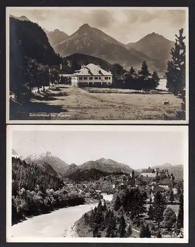 91832 2 AK Weisshaus bei Füssen 1938 Füssen a. Lech