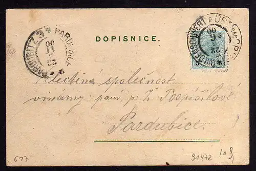 91472 AK Ústí nad Orlicí Wildenschwert 1900