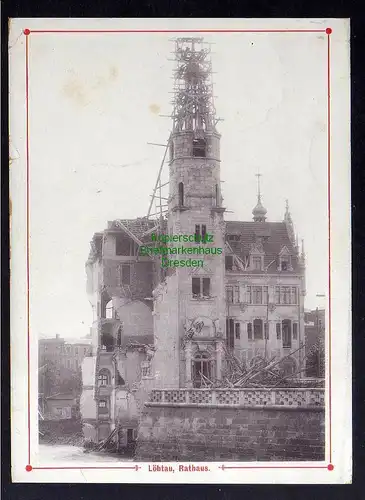 B2768 Hochwasser Katastrophe 1897 Dresden Löbtau Rathaus