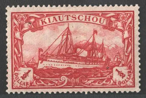 B3680 Kiautschou 24 B * 1/2 Dollar ohne WZ