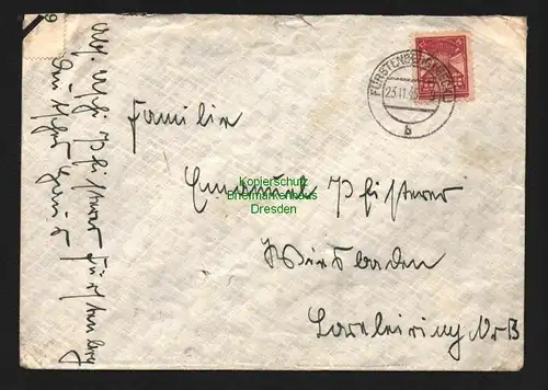 B8514 Brief SBZ Mecklenburg Fürstenberg 1945 nach Wiesbaden