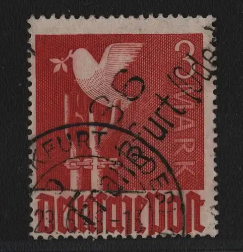 h6369 SBZ Handstempel Bezirk 36 Frankfurt Oder 3.- M Taube gestempelt gepr. BPP