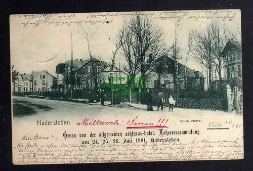 126538 AK Haderslev Hadersleben 1901 Oesby Villen Viertel  Straße