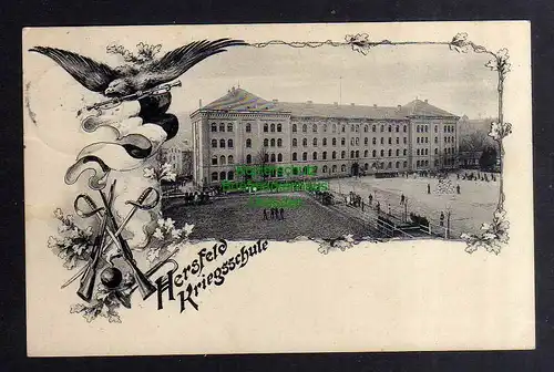 127969 AK Bad Hersfeld Kriegsschule 1910