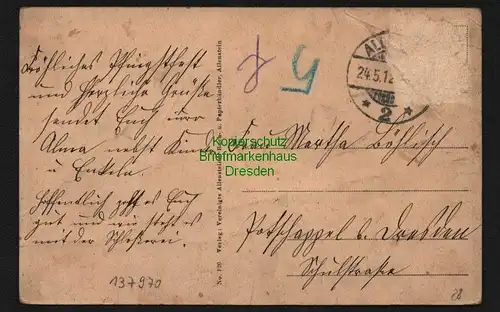 137970 AK Allenstein Olsztyn Ostpreußen Gesamtbild 1912