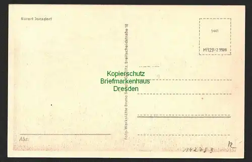 142753 AK Zittauer Gebirge Johnsdorf Breiteberg um 1948