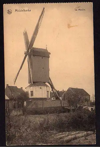 70412 AK Middelkerke Le Moulin Windmühle Vollbild Mole