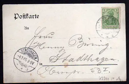 79944 AK Stolzenau Weser Litho 1905 Landratsamt Post Rathaus