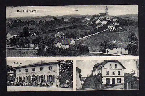 98227  Ansichtskarte Bad Höhenstadt 1925 Kurhaus Warenhandlung Baumgartner