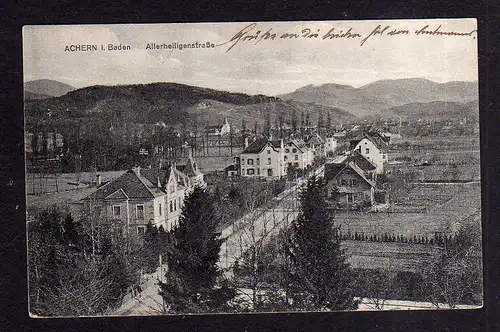 97520 AK Achern Baden 1918 Allerheiligenstraße