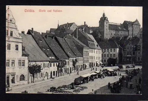 99243 AK Colditz Markt und Schloss 1907