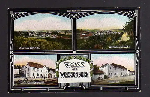 97971 AK Weißenborn Holzland 1913 bei Klosterlausnitz Restaurant Thüringer Hod F