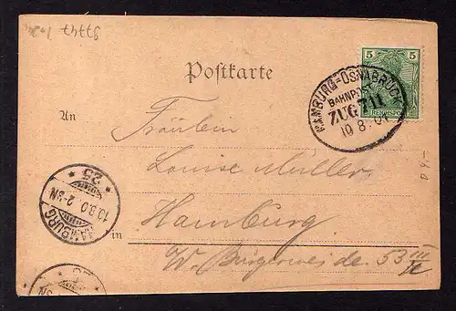 97747 AK Buchholz in der Nordheide Bahnhof Gleisseite Villa Koch 1901
