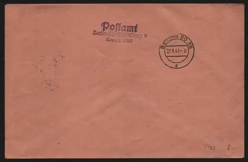 B13463 DR 760 761 R-Brief Emil von Behring Berlin Tag der Briefmarke 1941