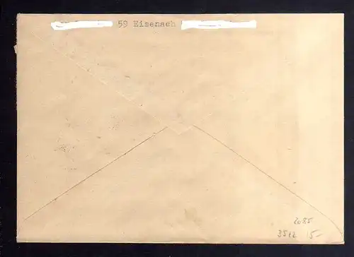 B3522 DDR Briefe Einzel- oder Mehrfachfrankaturen 1975 2085 EF Einschreiben