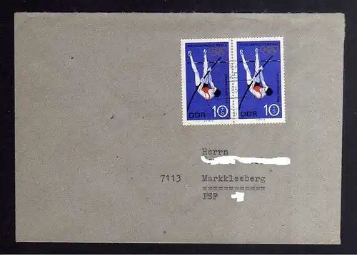 B3548 DDR Briefe Einzel- oder Mehrfachfrankaturen 1968 1405 MeF Brief Zuschlags