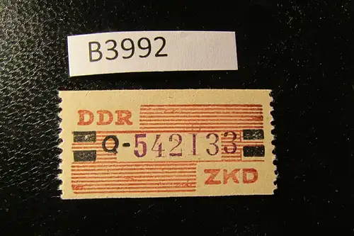 B3992 DDR ZKD B 29 Q ** Original postfrisch