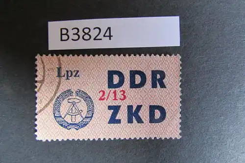 B3824 DDR ZKD C 39 XIII 2/13 Lpz Leipzig echt gestempelt
