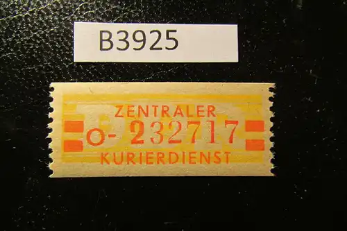 B3925 DDR ZKD B 19 I O ** ND postfrisch