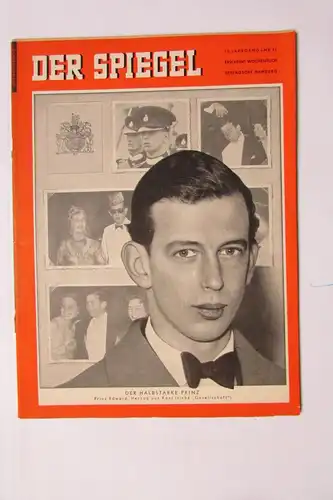 Der Spiegel 1956 10. Jahrgang Nr. 31 Der halbstarke Prinz Edward Herzog von Kent