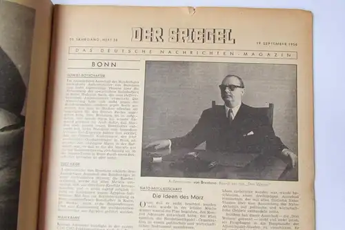 Der Spiegel 1956 10. Jahrgang Nr. 38 Suez Vermittler Robert Gordon Menzies Makle