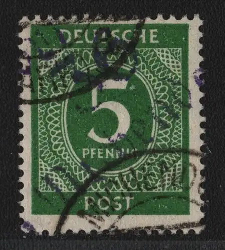 h6566 SBZ Handstempel Bezirk 36 Michendorf Ziffer 5 gestempelt gepr. BPP