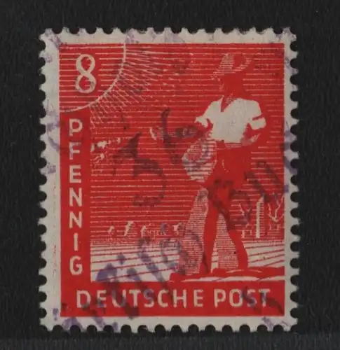 h6558 SBZ Handstempel Bezirk 36 Märkisch Buchholz b violett 8 Pfg. * gepr. BPP