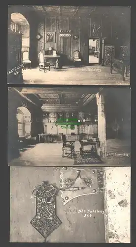 142240 3 AK Schloss Tratzberg Bei Schwaz in Tirol Fotokarten Innenansichten 1920