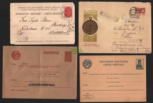 B7219 19 Briefe Karten Sowjetunion meist 1958 - 1968 Ganzsachen Rujiena Latvijas
