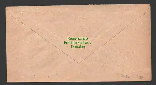 B7450 Brief Calau (Niederlausitz) 1946 Ortsbrief an Finanzamt