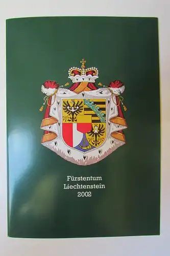 Liechtenstein 2002 ** Jahrgangsmappe mit Neujahrskarte