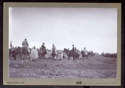 S143 Katzenelnbogen im Taunus 1905 Truppenschau Parade Foto auf Hartpappe Katzen