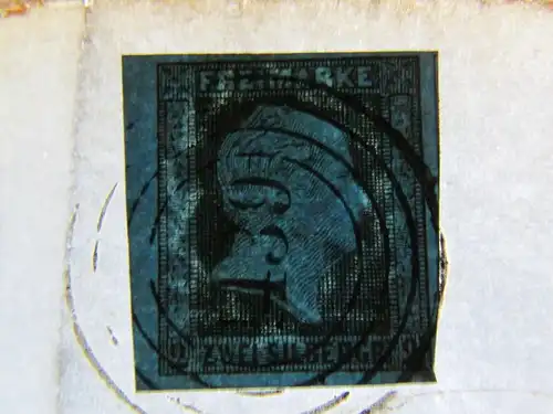 v056 aus Stettin Sammlung Preußen Brief Mi. 3 Nummernstempel 1439 Wasserzeichen